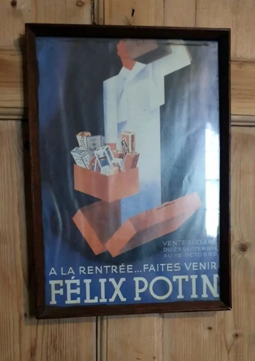 Framed Vintage Félix Potin Art Deco Ad' - Image 2