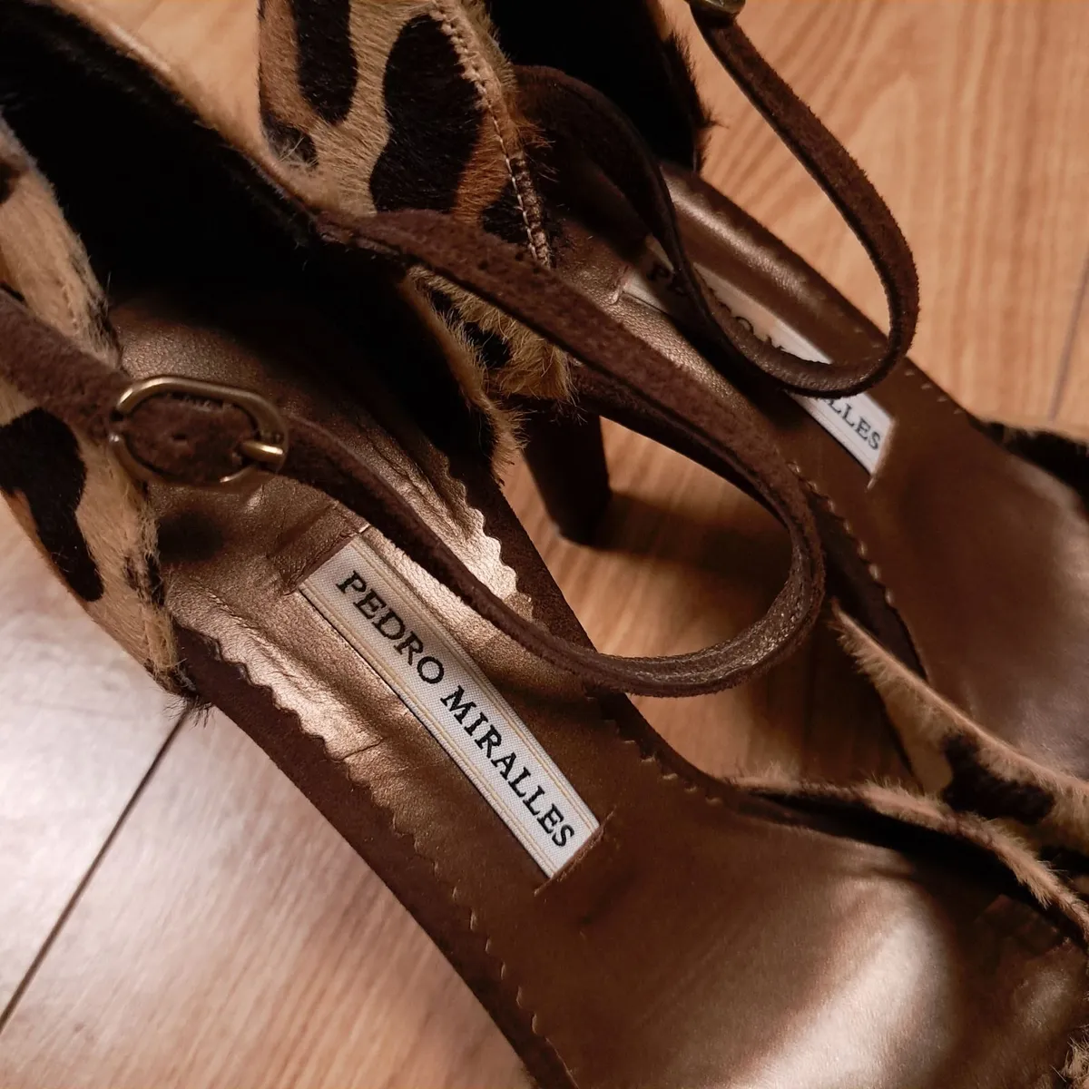 Pedro Miralles Brown Leopard Bow Heels 5UK - Image 3