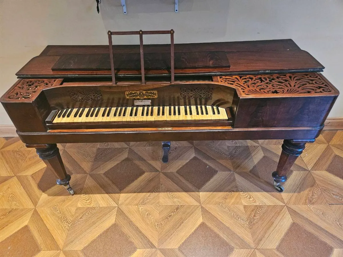 Antique Collard and Collard Square grand piano - Image 4