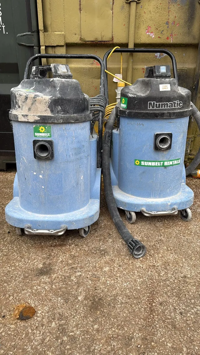 NUMATIC WET AND DRY 110V HOOVERS X 2