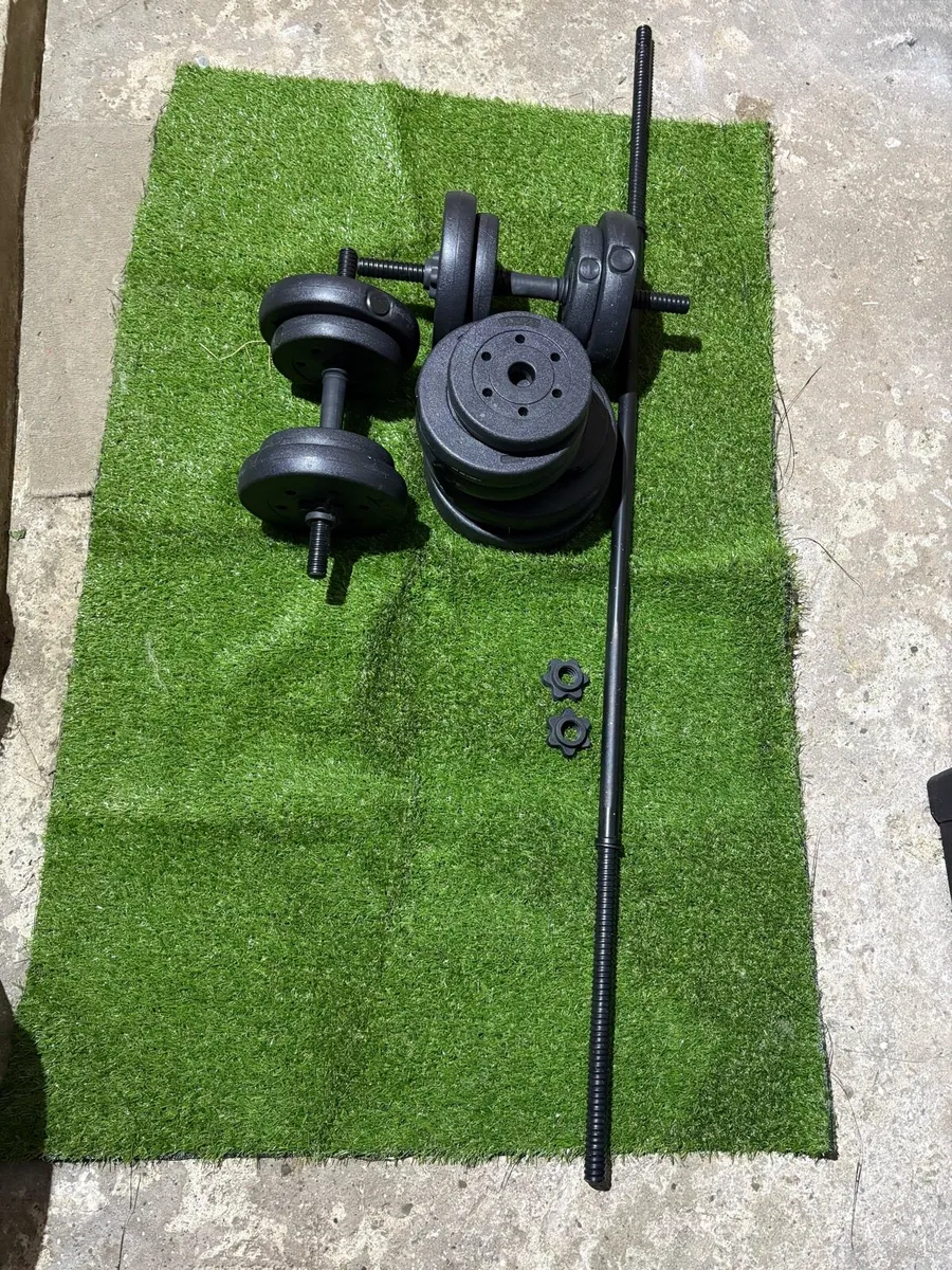 Adjustable Dumbbell & Barbell Set