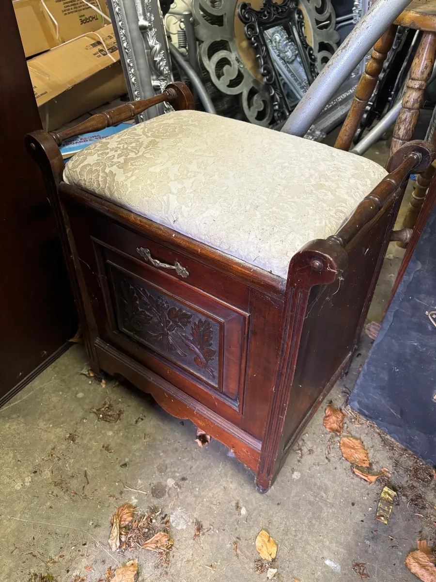 Antique Piano Stool - Image 2