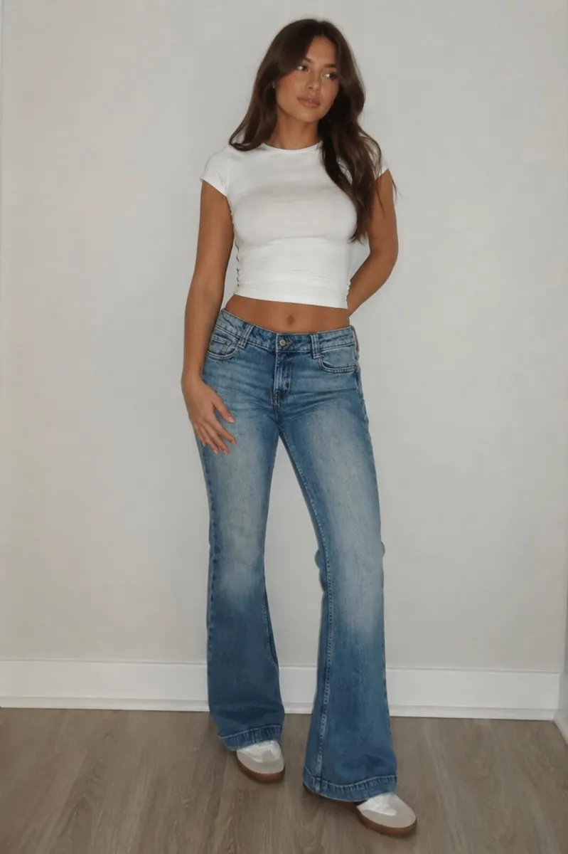Rita Ora Jeans Flared Jeans: Size 10  New with tag - Image 1