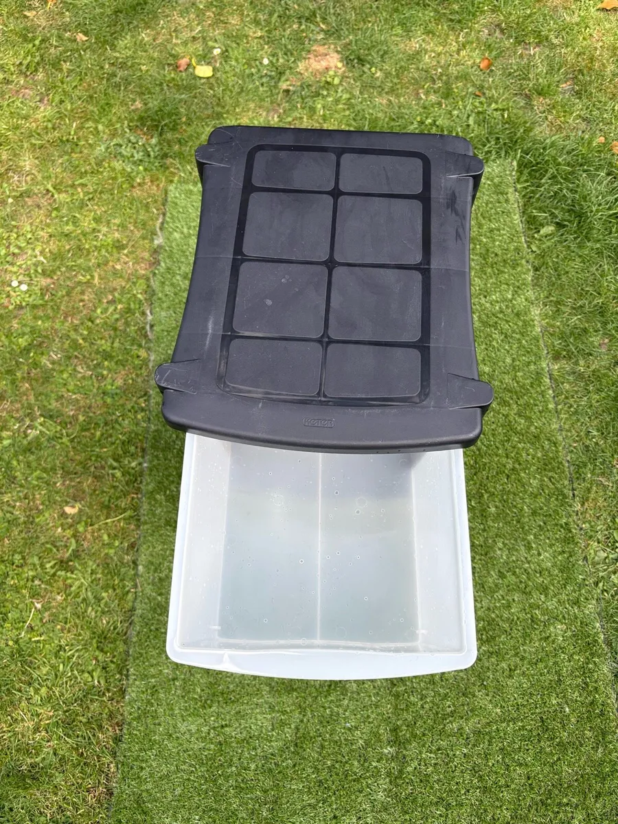 4 Drawer Plastic Storage Tower with Wheels - Image 2