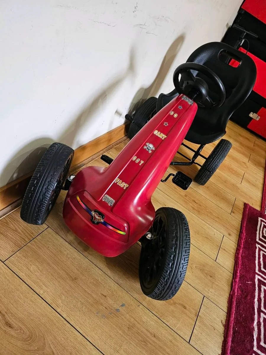 Go Kart Cherry Red Sporty Pedal go cart. - Image 4