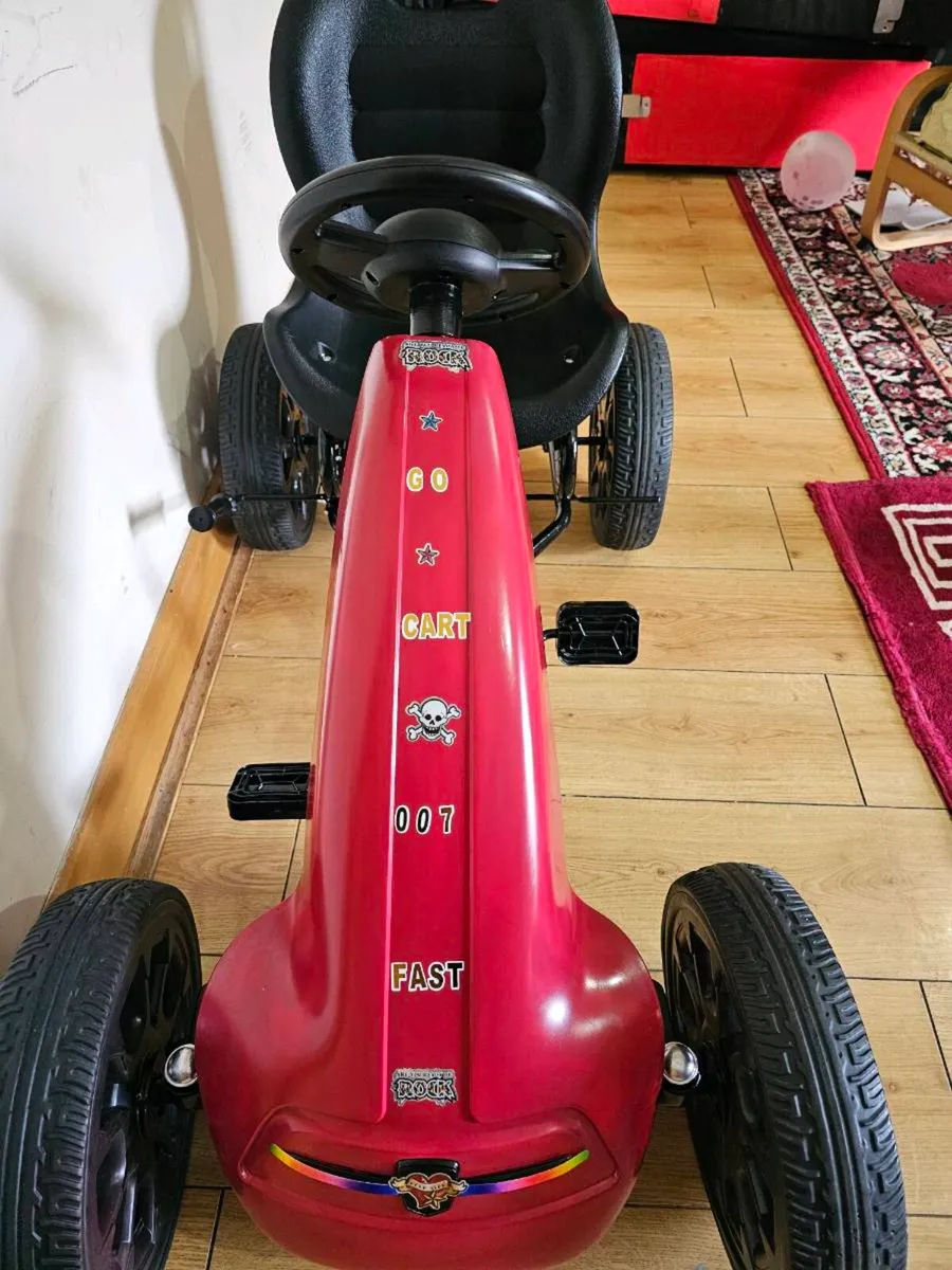 Go Kart Cherry Red Sporty Pedal go cart. - Image 3