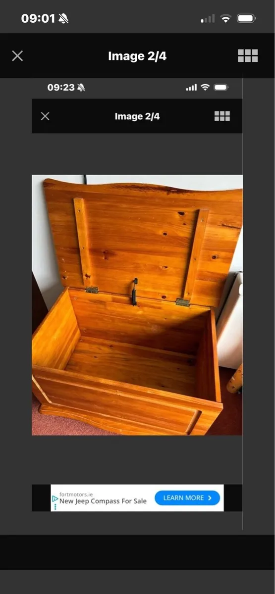Oak Timber Storage/ Blanket Box - Image 2