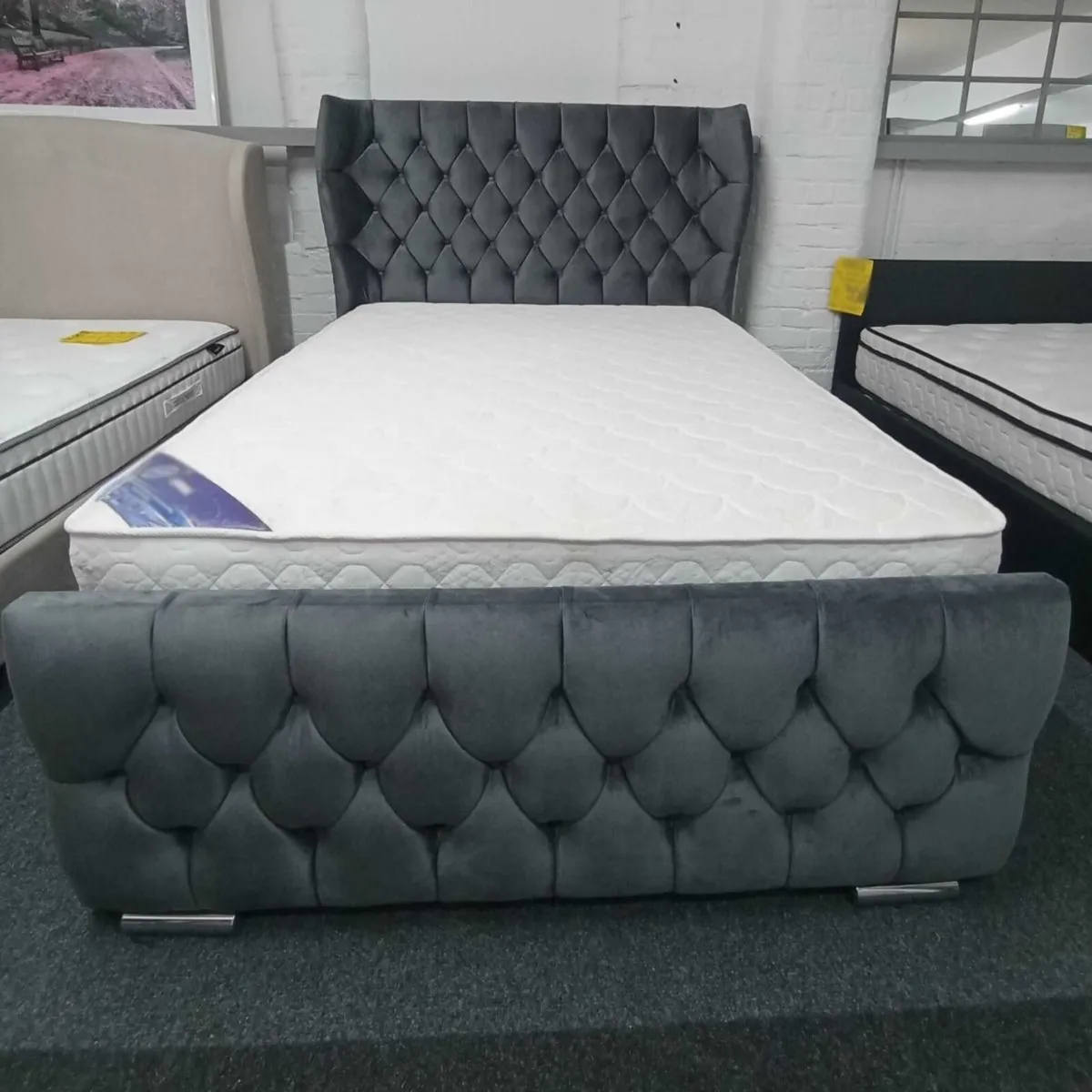 New Dubai Wingback Beds With Mattresses - Image 1
