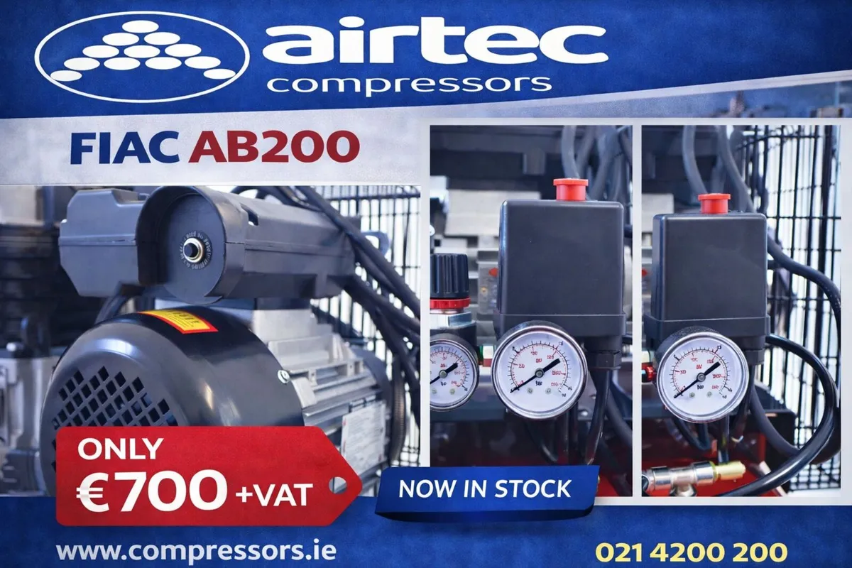Compressor-3hp/2.2kw- 200l- In Stock Today - Image 3
