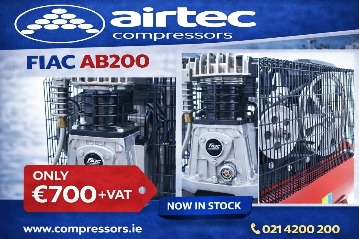 Compressor-3hp/2.2kw- 200l- In Stock Today - Image 2