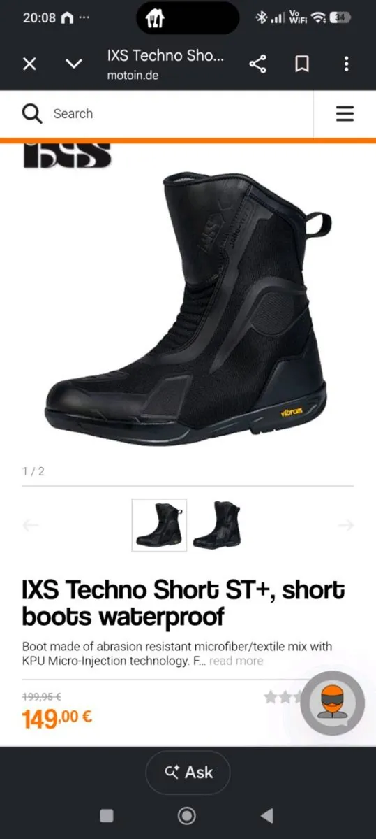 Motorcycle boots - Image 1