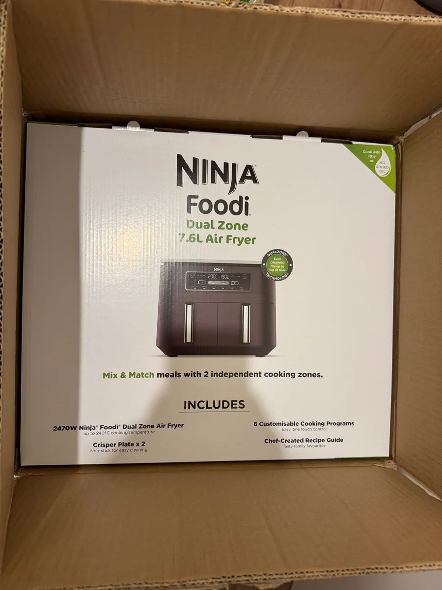 Ninja Air Fryer Dual Basket 7.6L AF300UK - Image 1