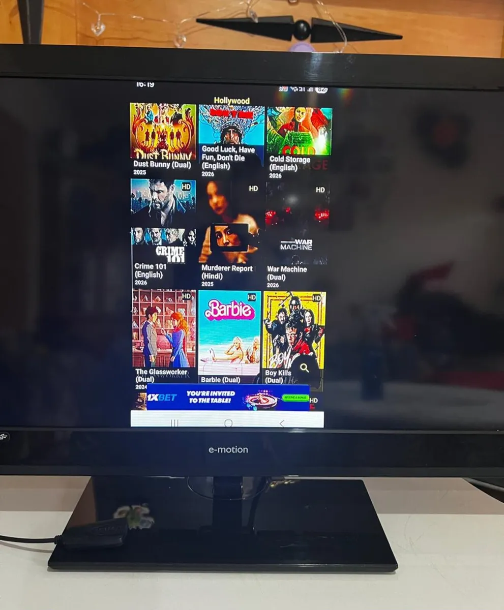 TV + Corner TV Table  Full Setup sale price - Image 4