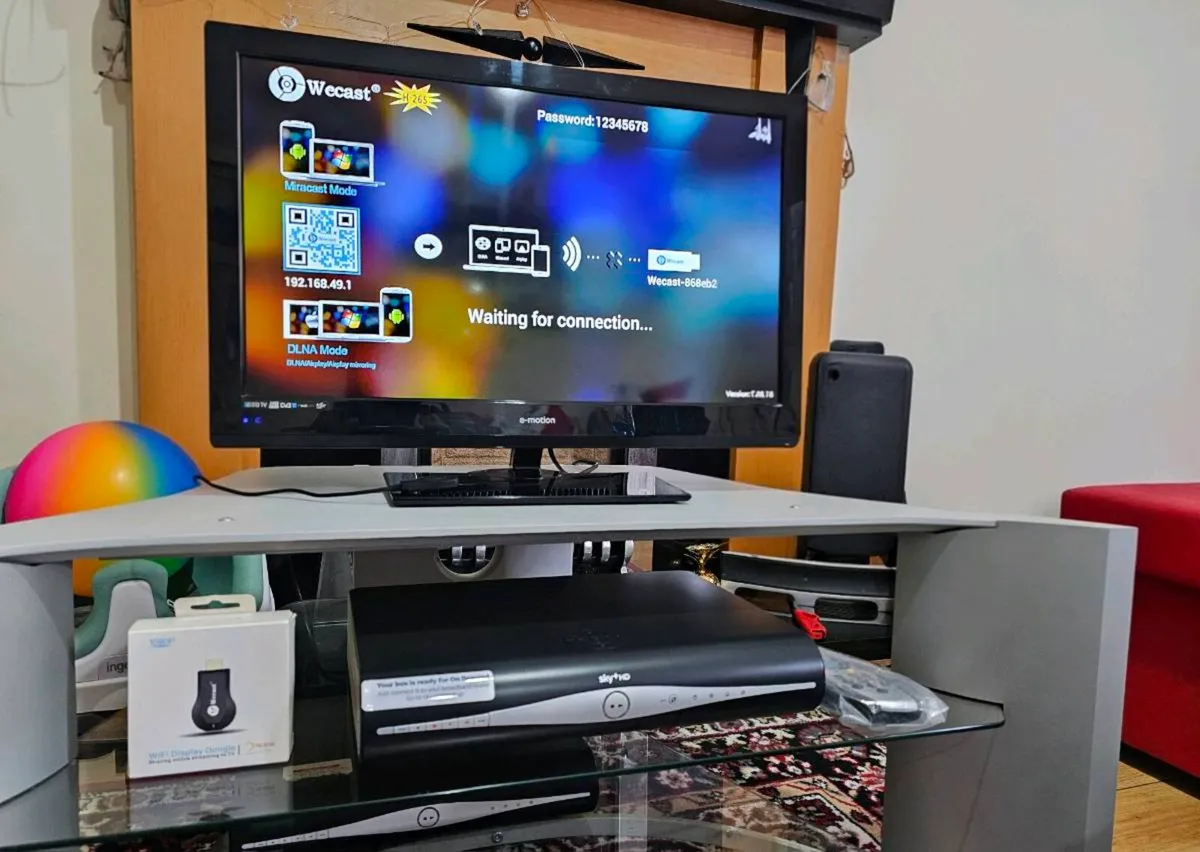TV + Corner TV Table  Full Setup sale price - Image 1