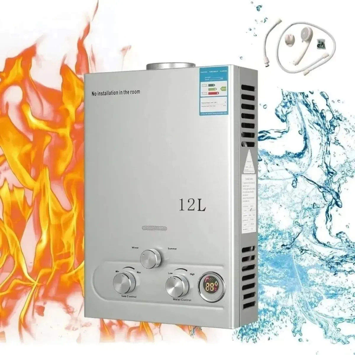 Propane Gas Hot Water Heater 12L for Mobile Homes - Image 4