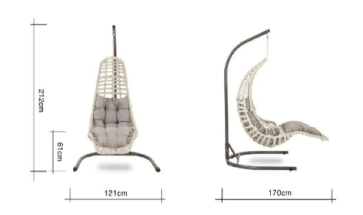 EZ living egg chair - Image 1