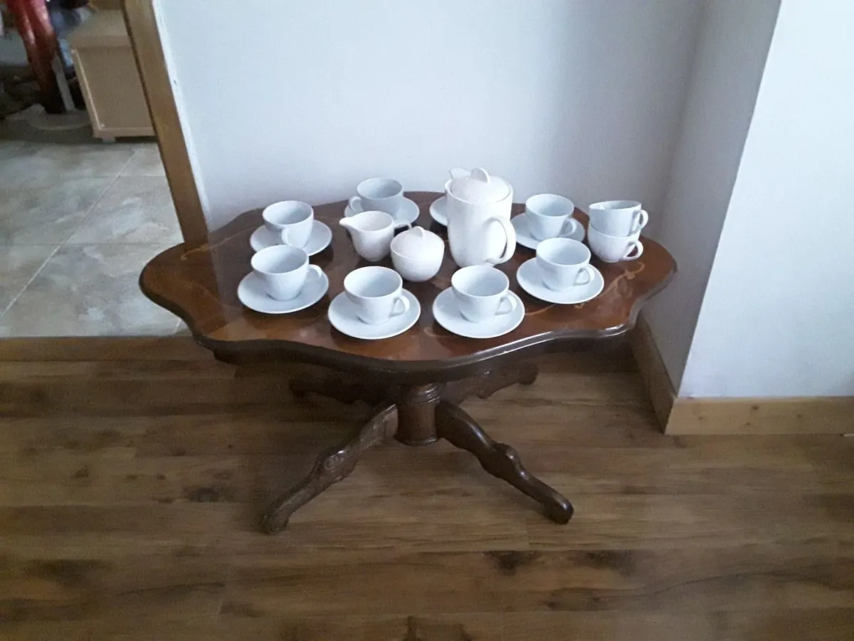 8 cups saucers sugar bowl jug coffee pot - Image 2