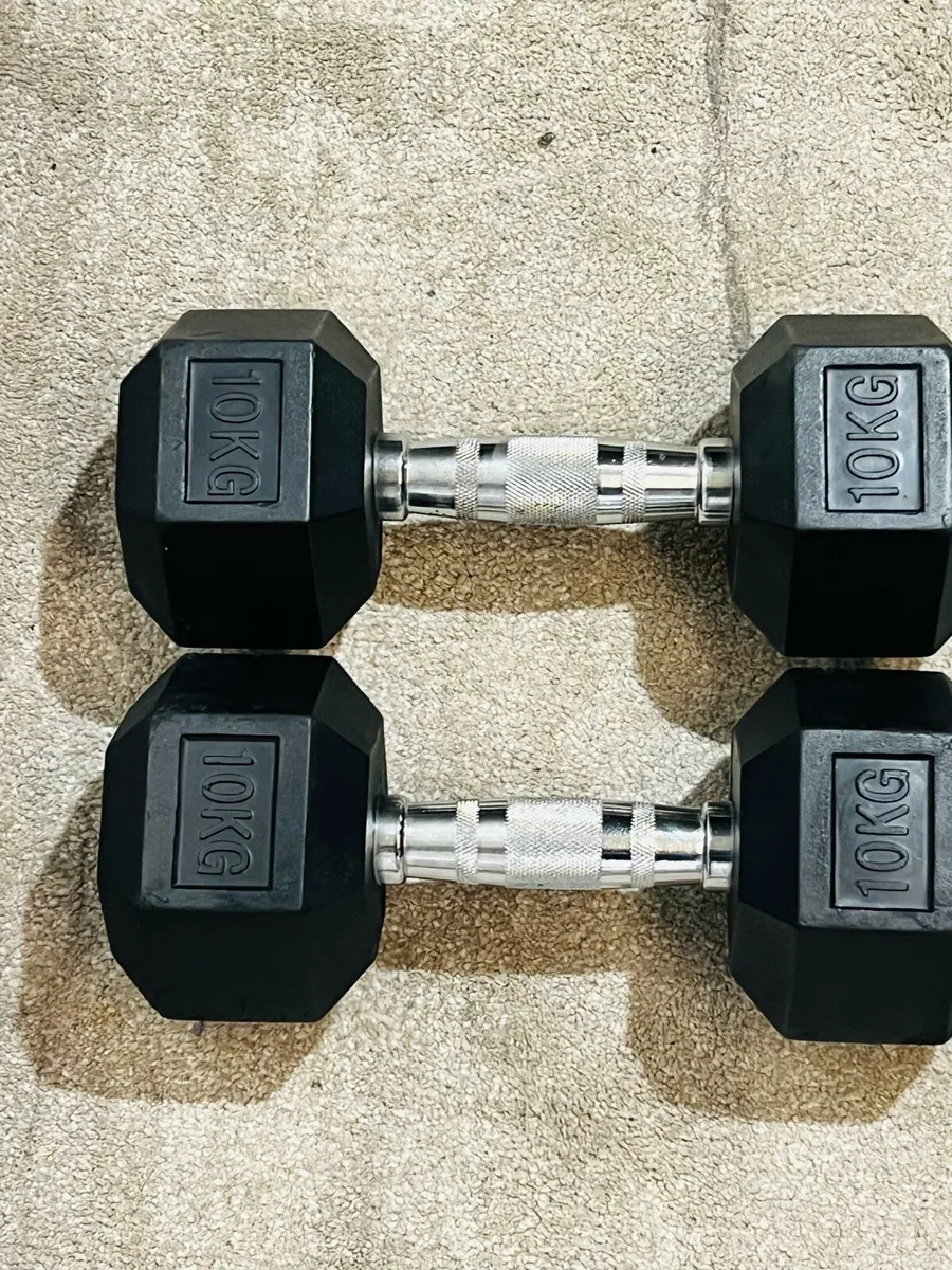 HEX DUMBBELLS 2 X 10 KG - Image 2
