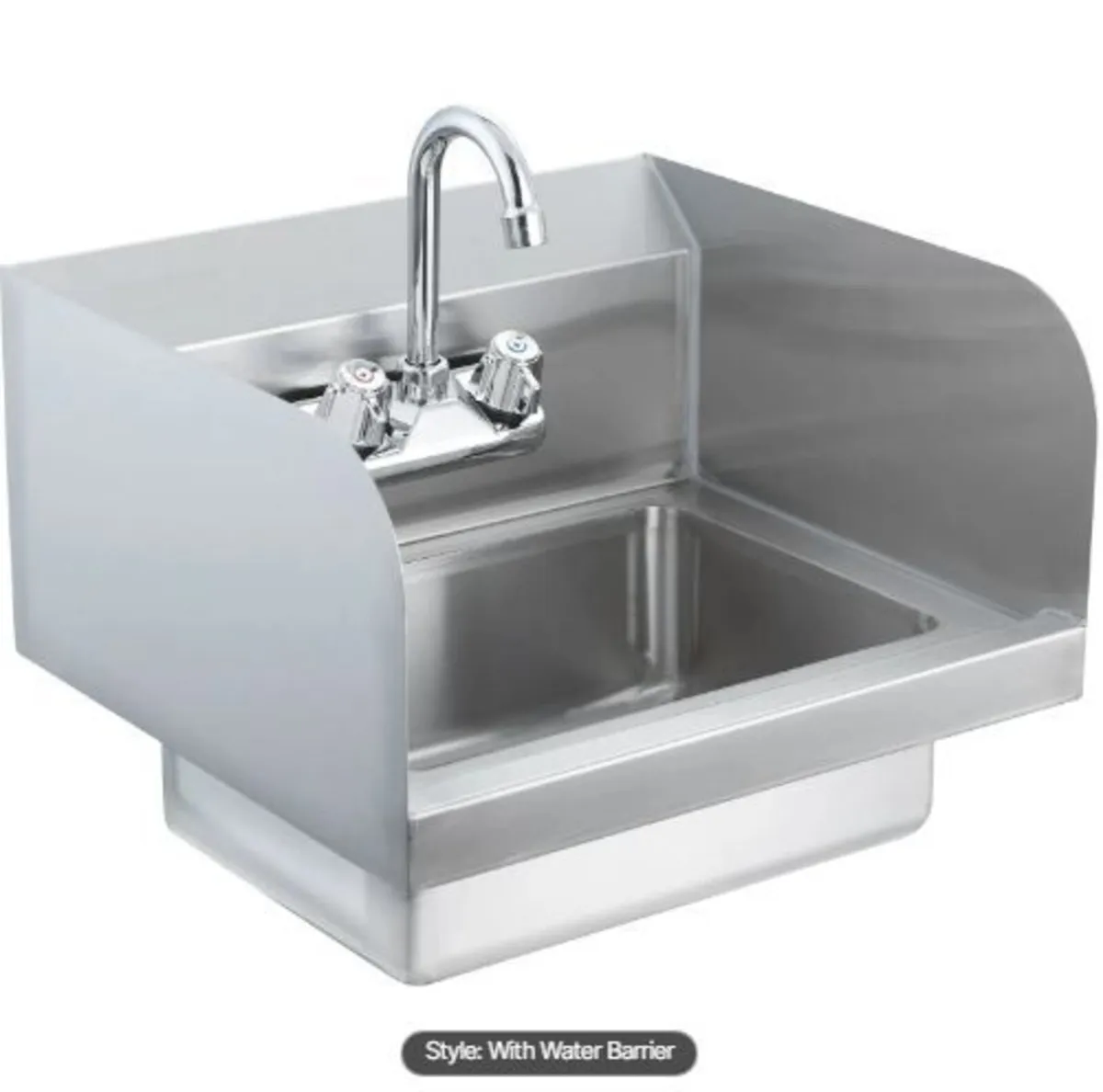 Commercial Hand Sink with Faucet - Image 1