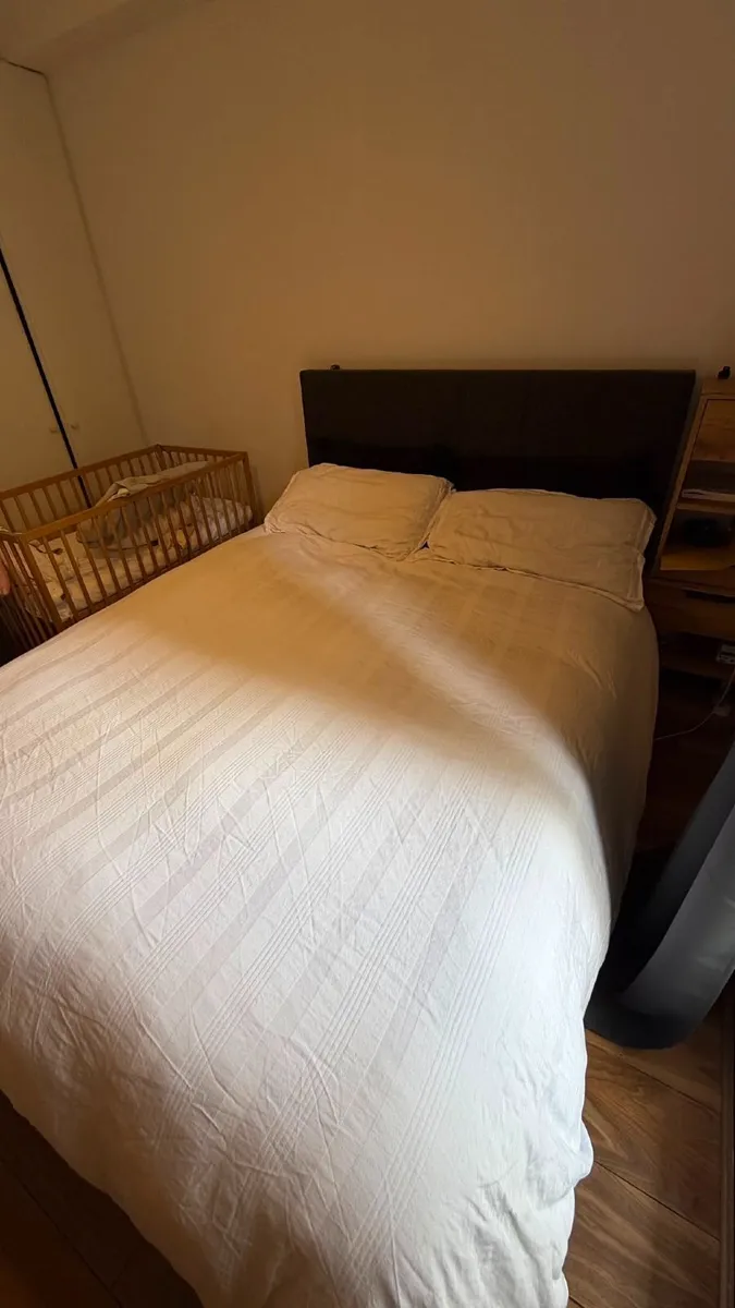 King Size Ottoman Bed + Mattress - Image 1