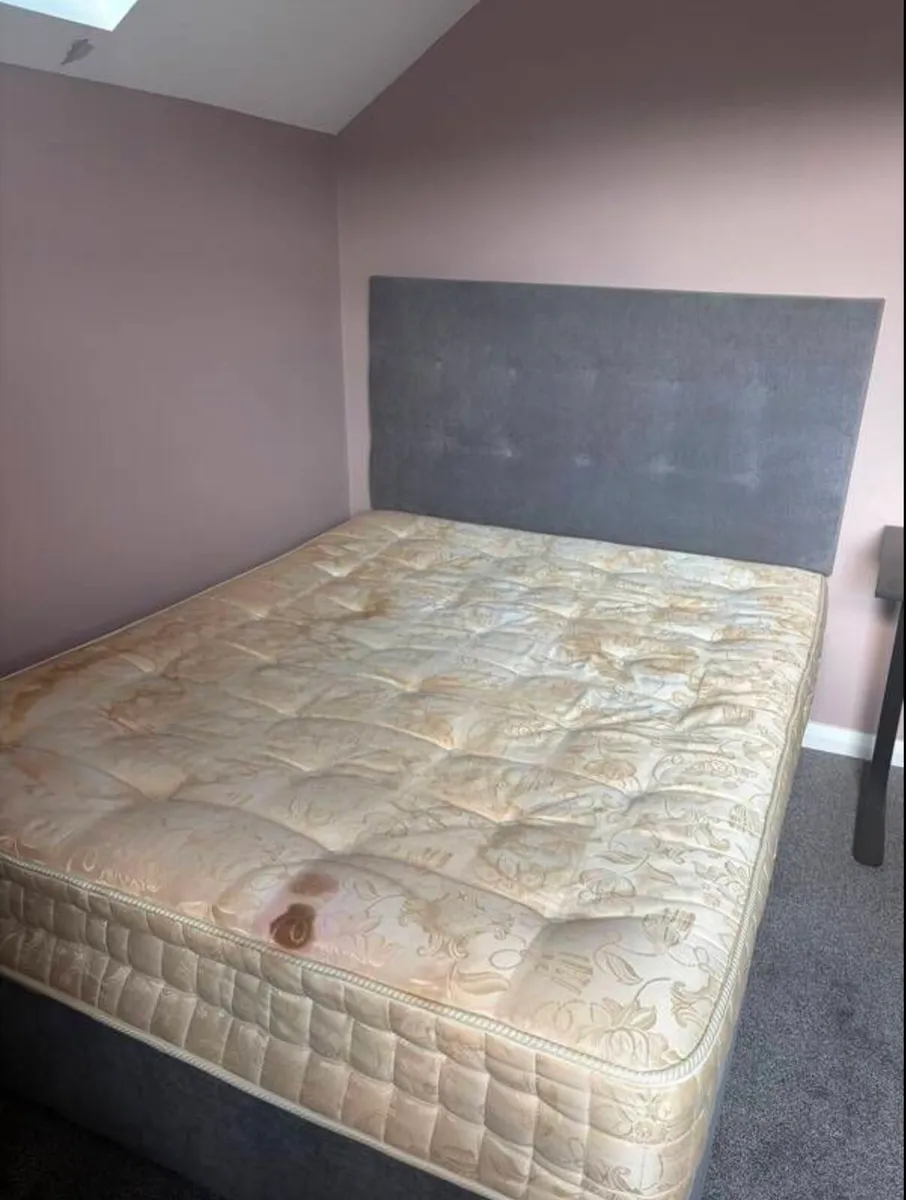 King Size Divan Bed and Mattress - Image 2