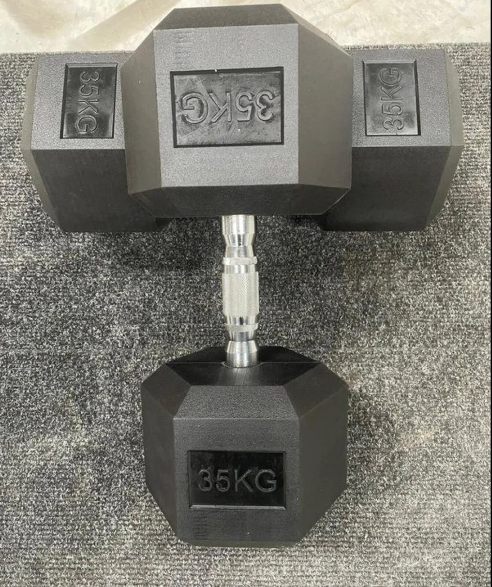 Brand new Hex Rubber Dumbbells - Image 4
