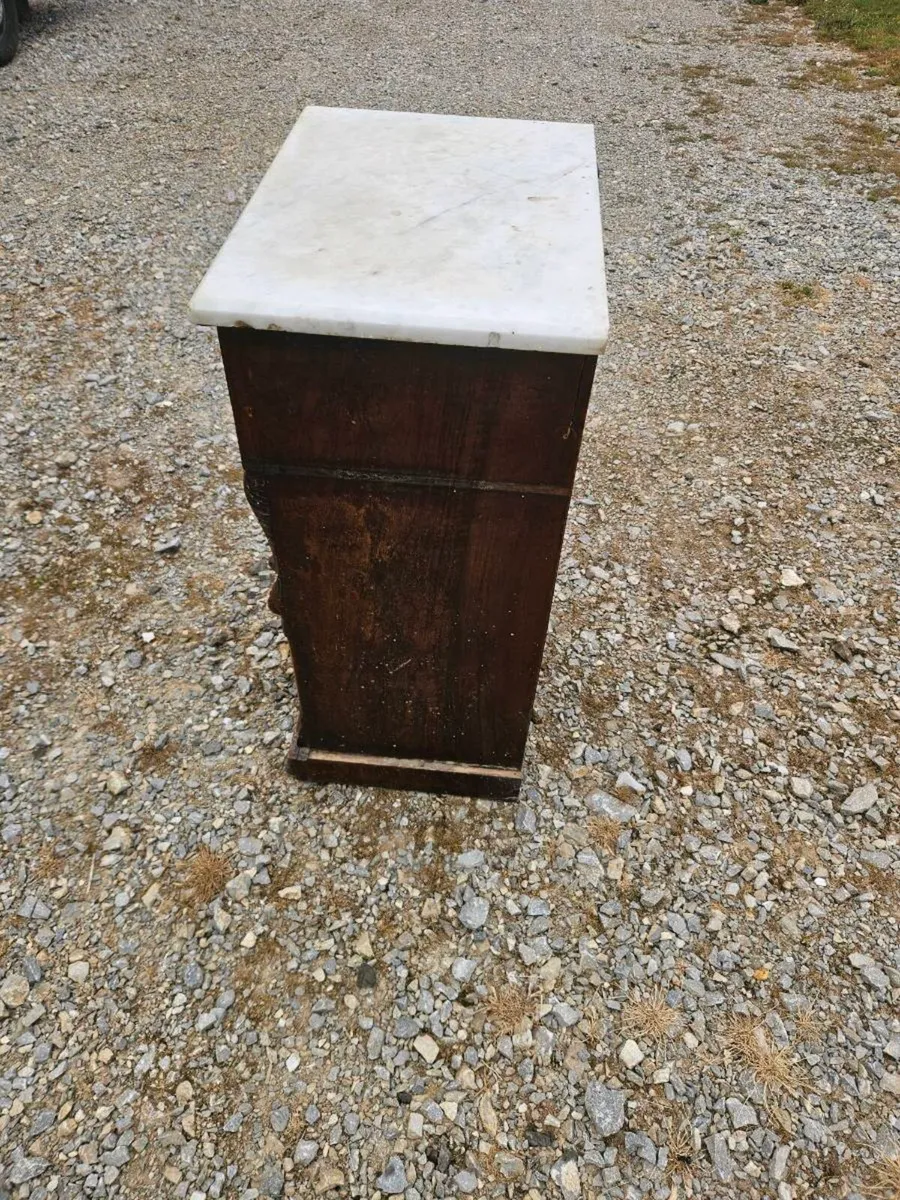Marble bedside cabinet - Image 3