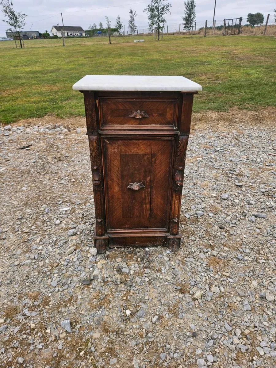 Marble bedside cabinet - Image 1