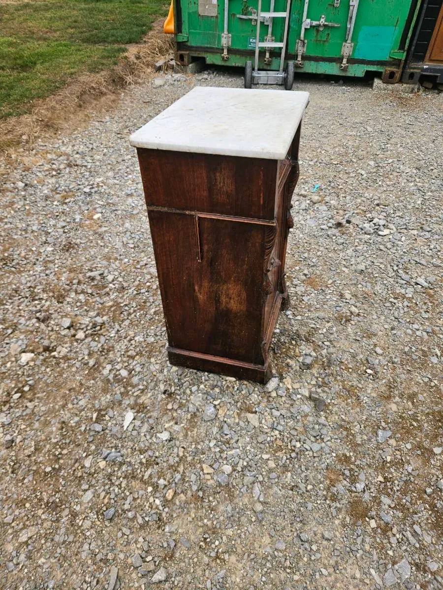 Marble bedside cabinet - Image 2