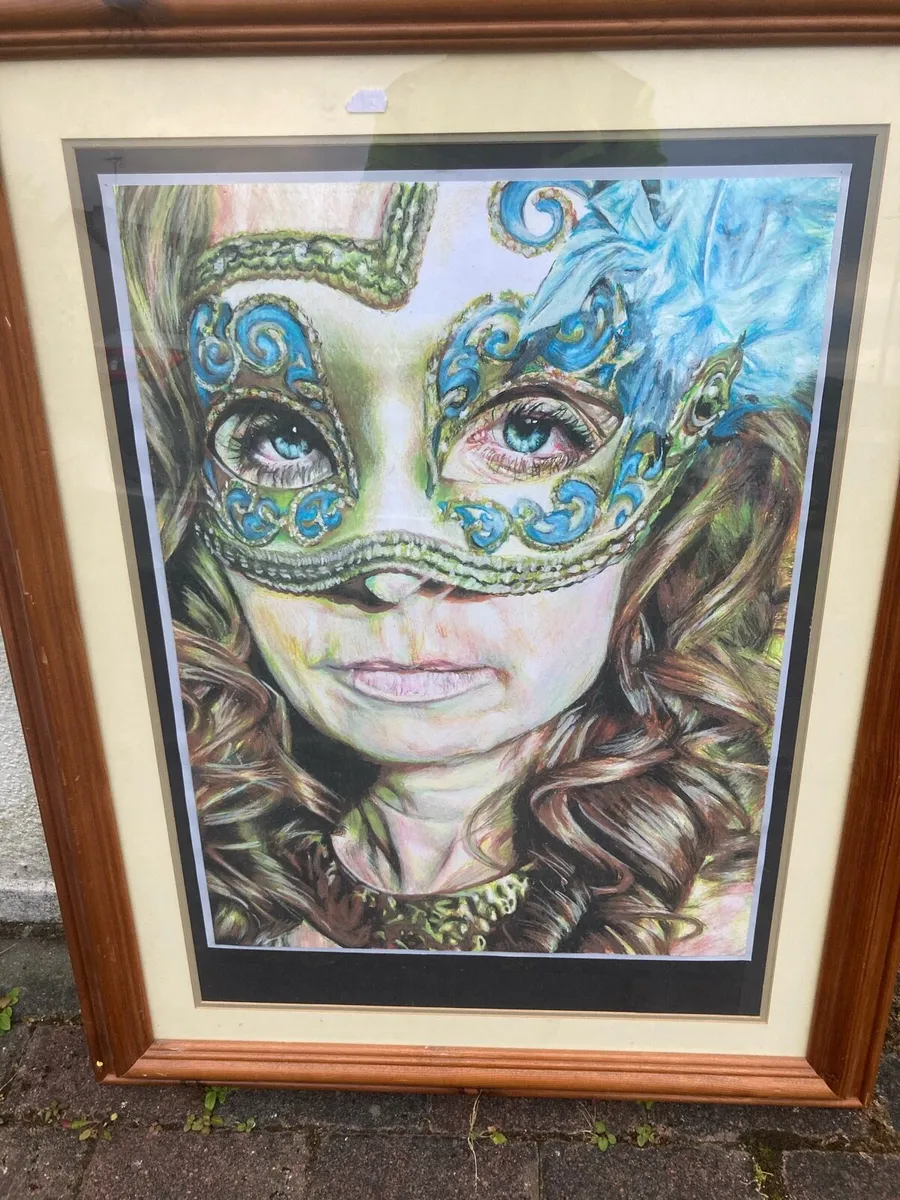Pastel pencil painting free postage