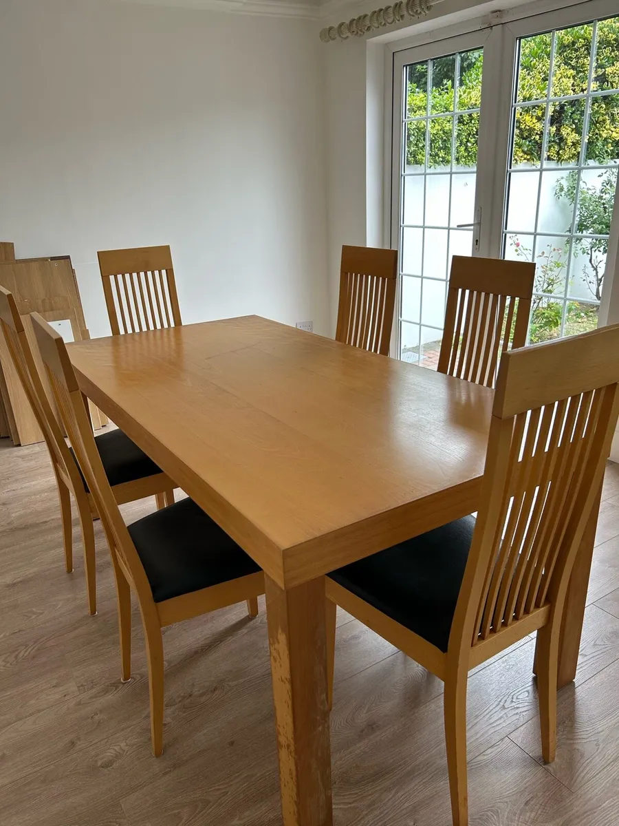 Dining Table and 6 Chairs - Image 1