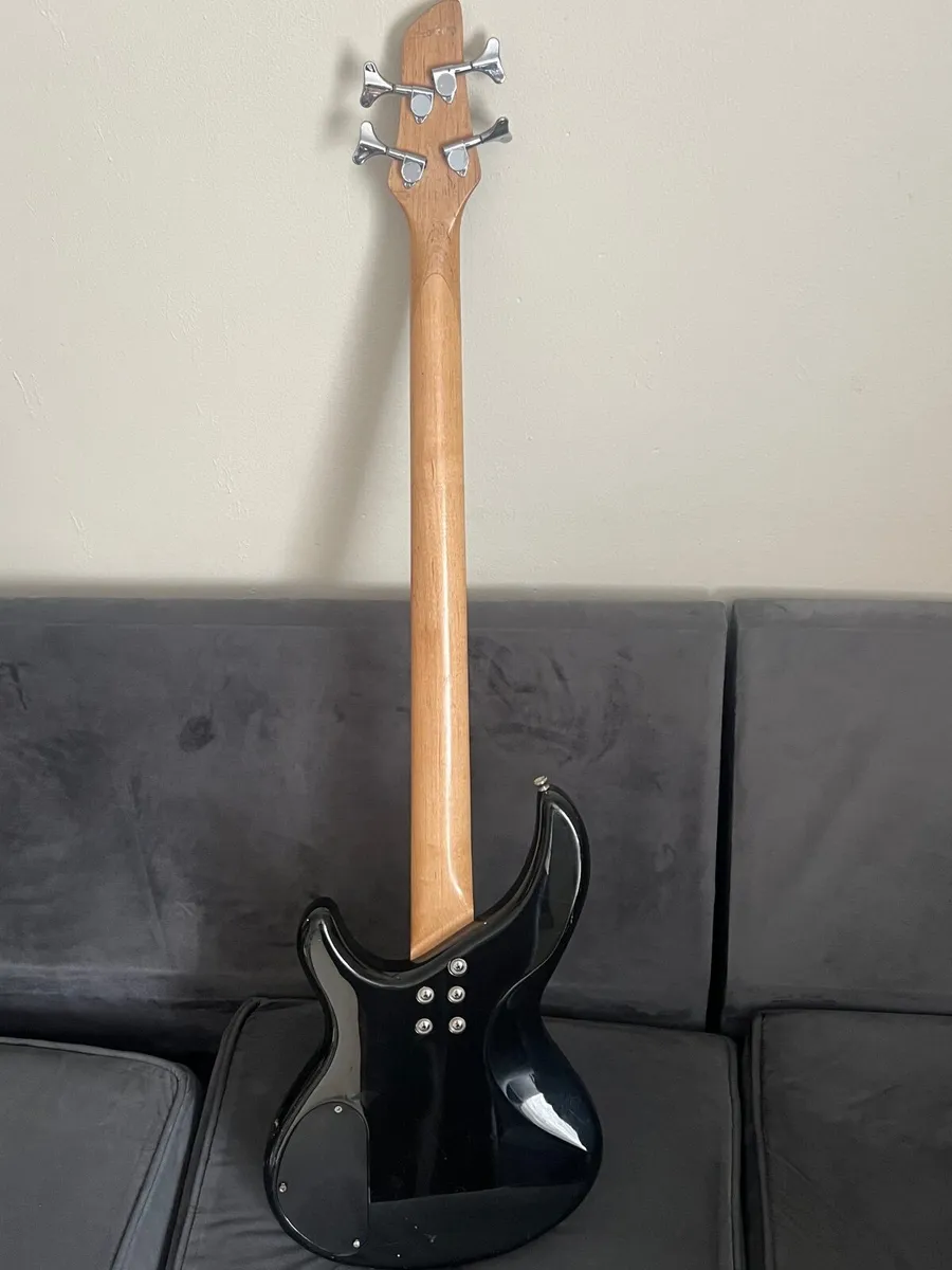 4-String Electric Bass Guitar – Black – Excellent - Image 4