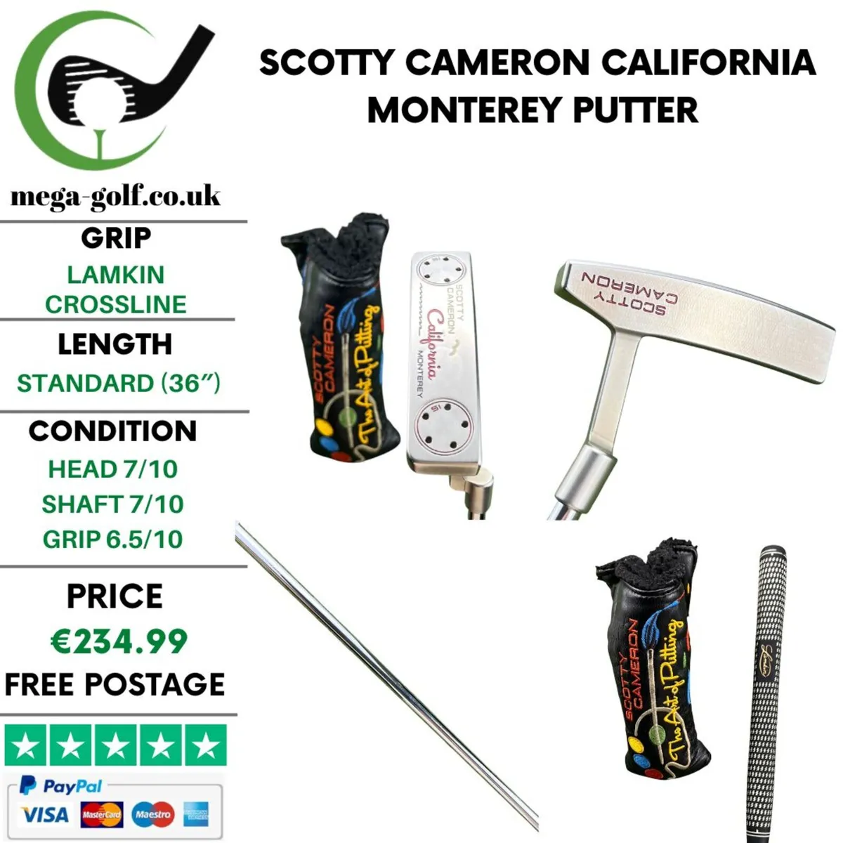 Scotty Cameron California Monterey Putter / 36" - Image 1