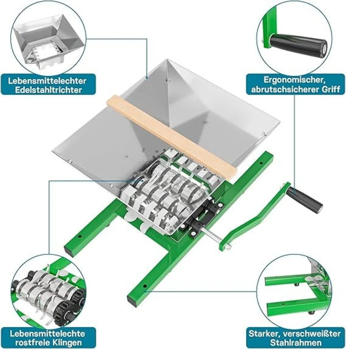 12L Fruit Press & Fruit Mill with Hand Crank - Image 4