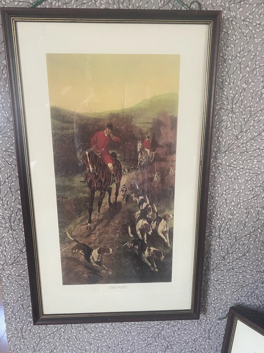2 x large hunting prints - Image 2