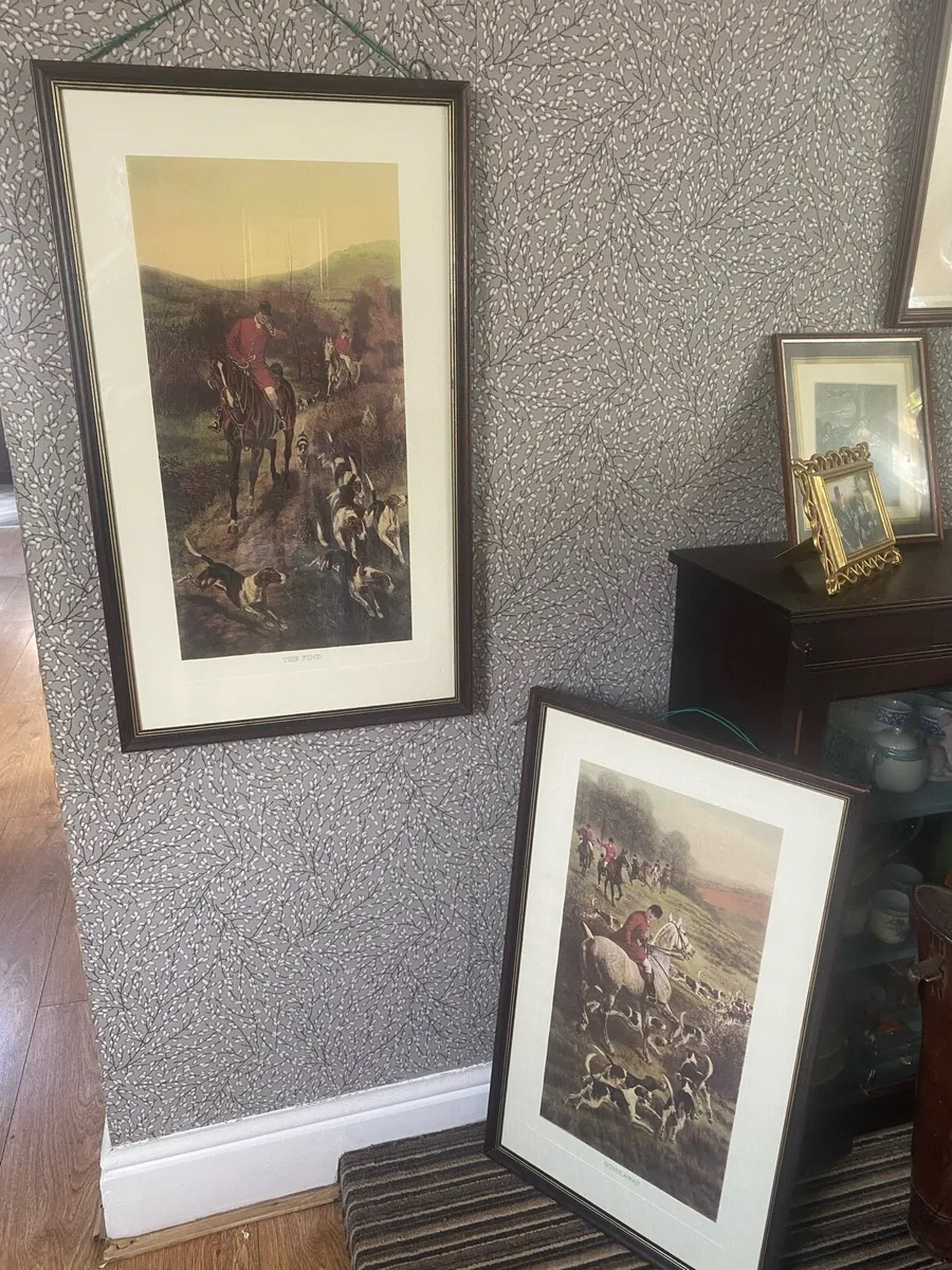 2 x large hunting prints - Image 3