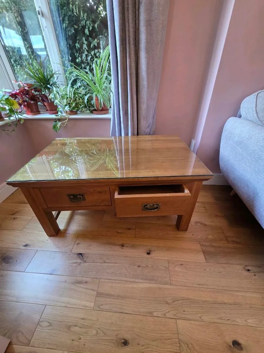 Oak coffee table - Image 3