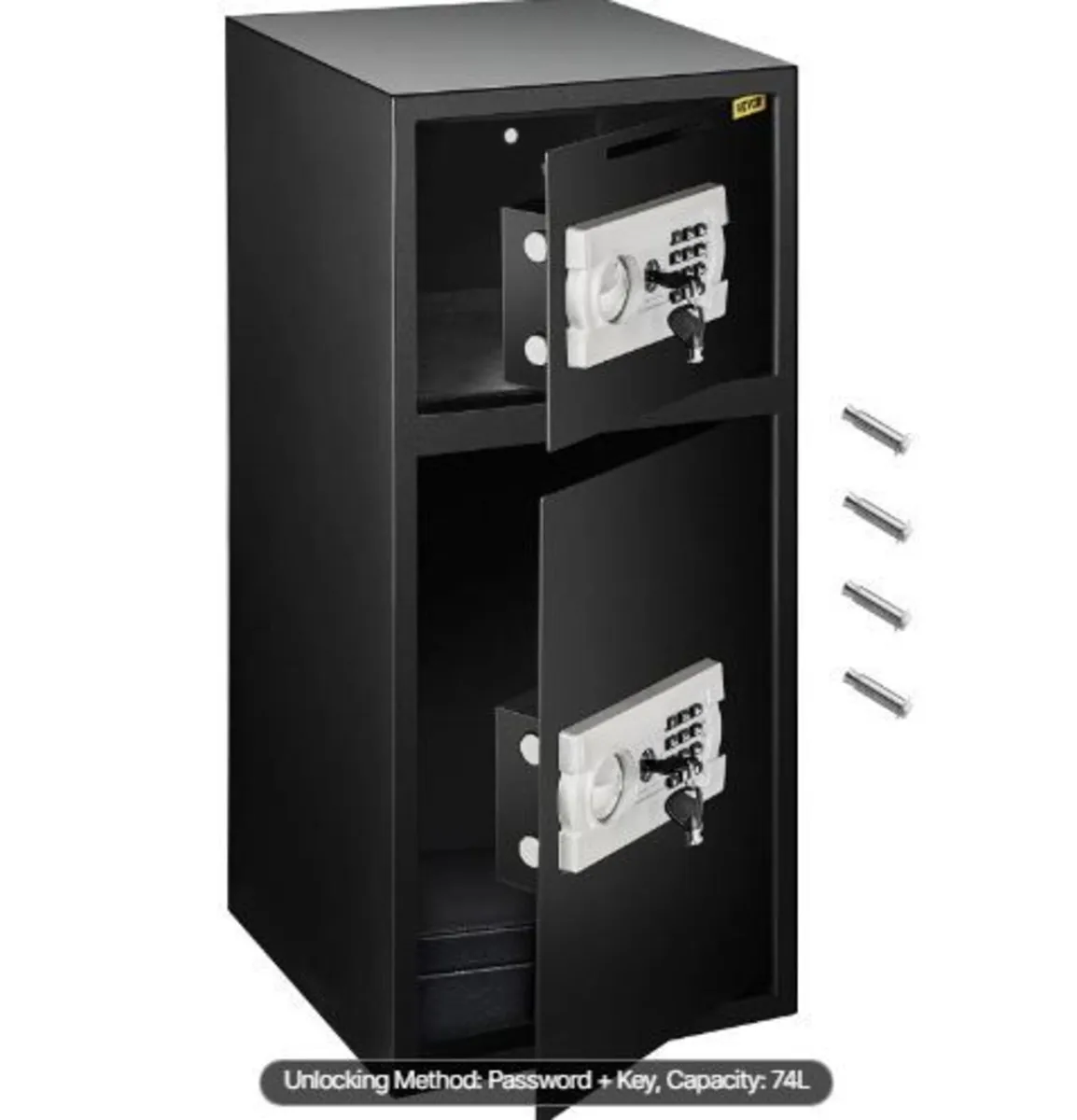 74 L Digital Double Door Safe Depository Box - Image 4