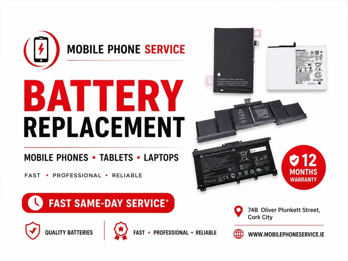 Mobile Phone Tablet Laptop Battery Replacement