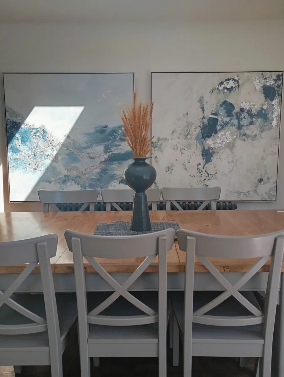Large Paintings/ pair each 1m x1m - Image 3
