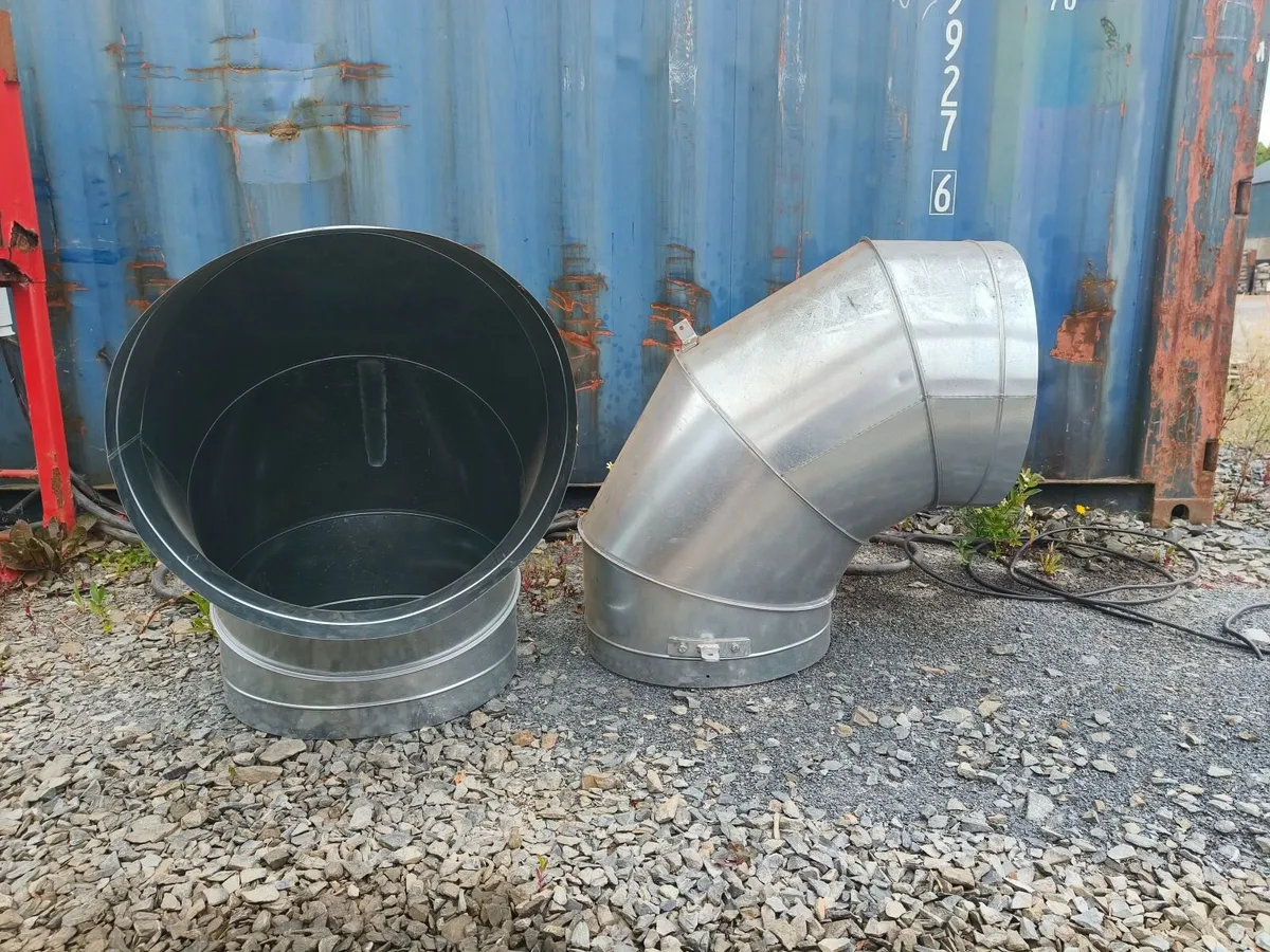 Direct Vent Ducting Dia 500mm 90 degree bends - Image 1