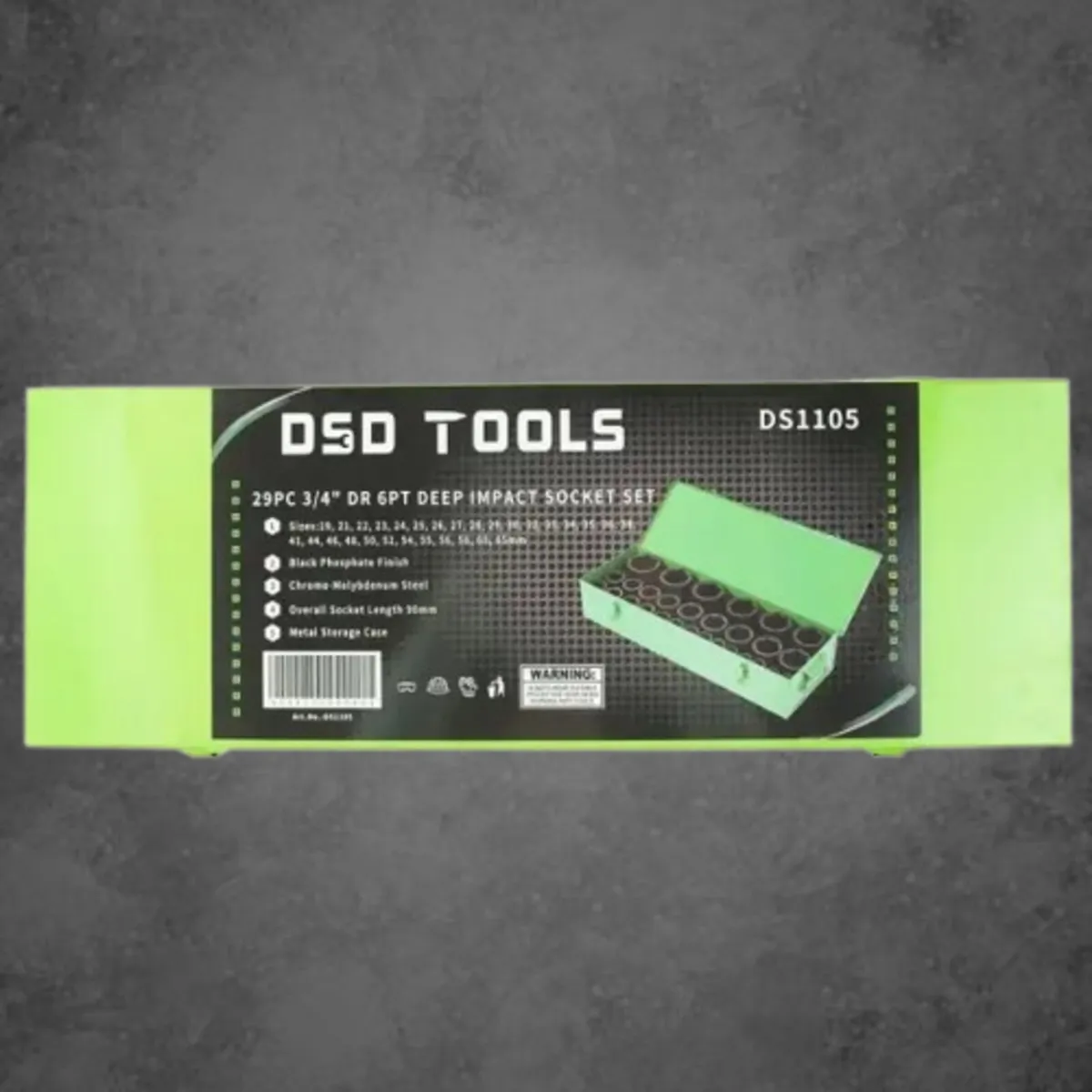 DSD Tools 29-Piece 3/4" Drive Deep Impact Sockets - Image 3