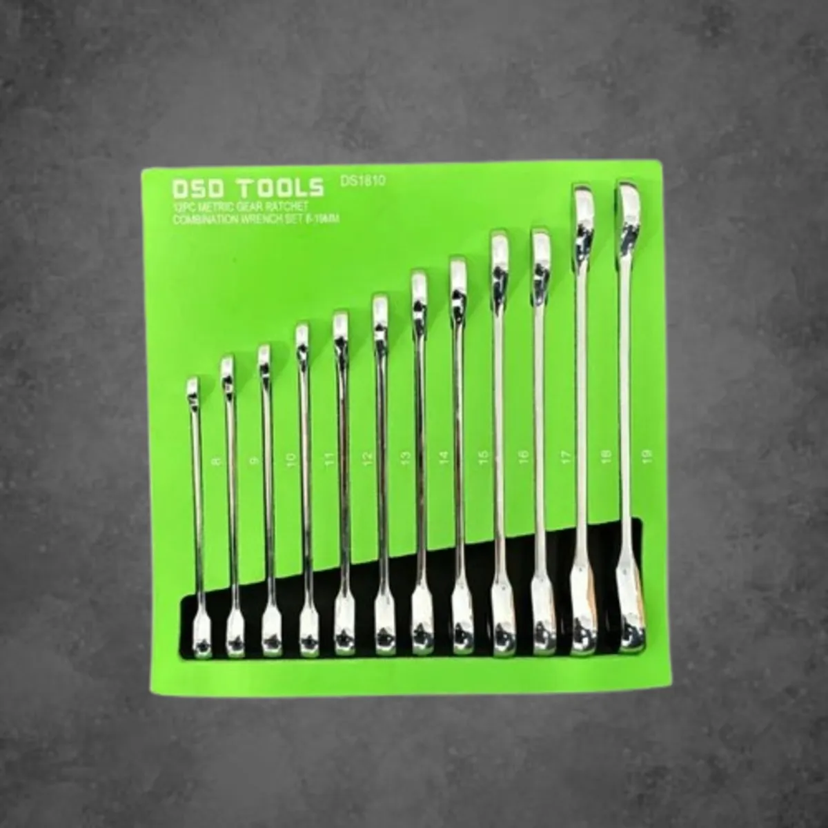 DSD Tools 12pc Metric Gear Ratchet Spanner Set - Image 1