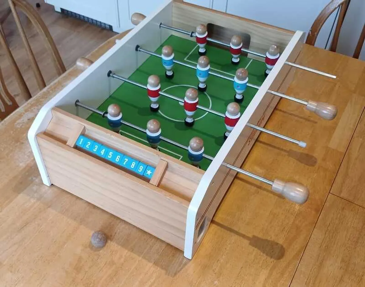 VILAC - Mini Wooden Table Football - Image 1