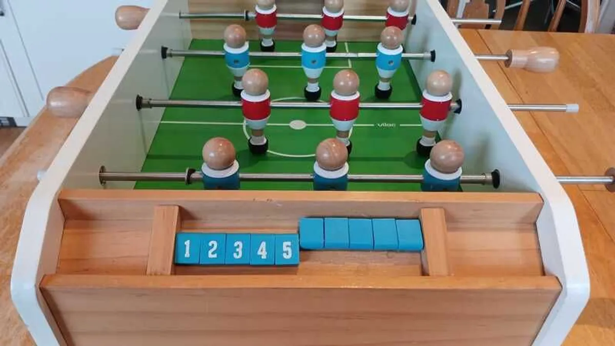 VILAC - Mini Wooden Table Football - Image 2