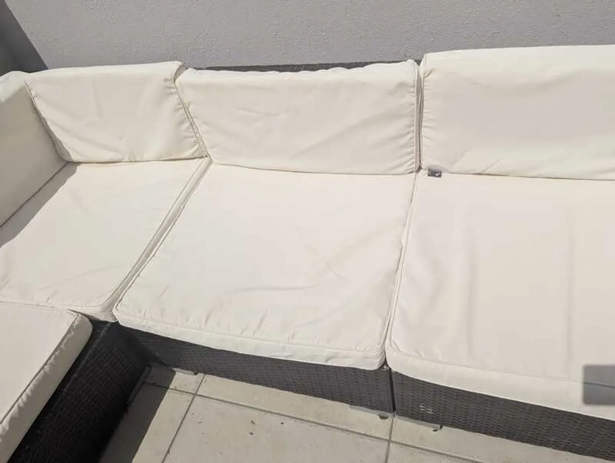 Rattan Cube Corner Lounge Set - Image 4