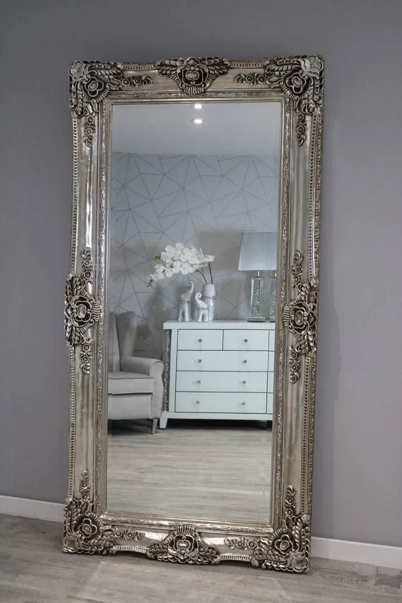 Large Mirror Ornate Regal Decorative - Image 4