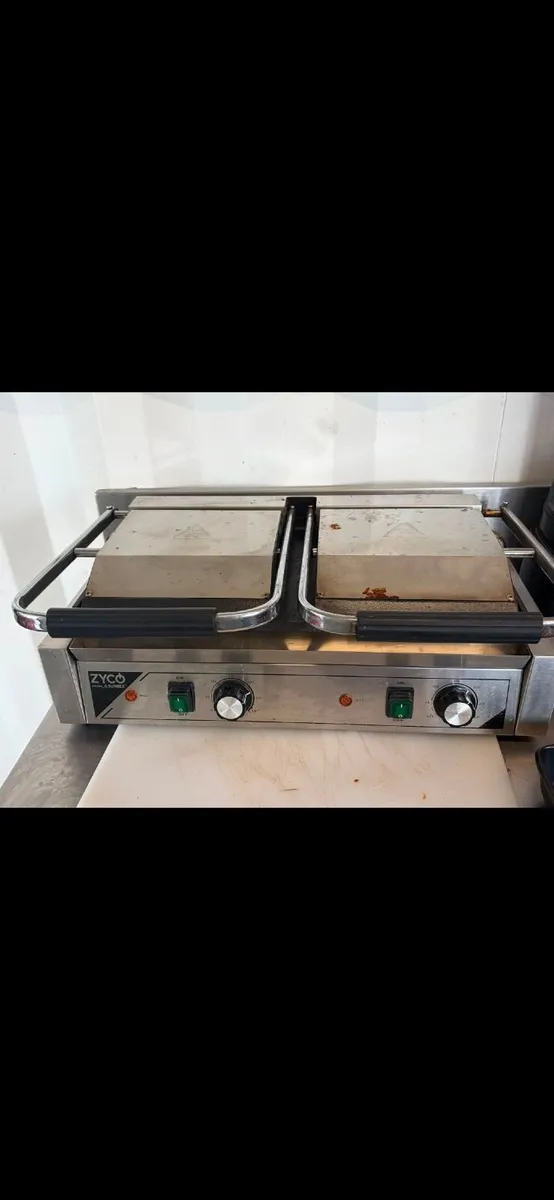 ZYCO Double Commercial Panini Press / Twin Contact