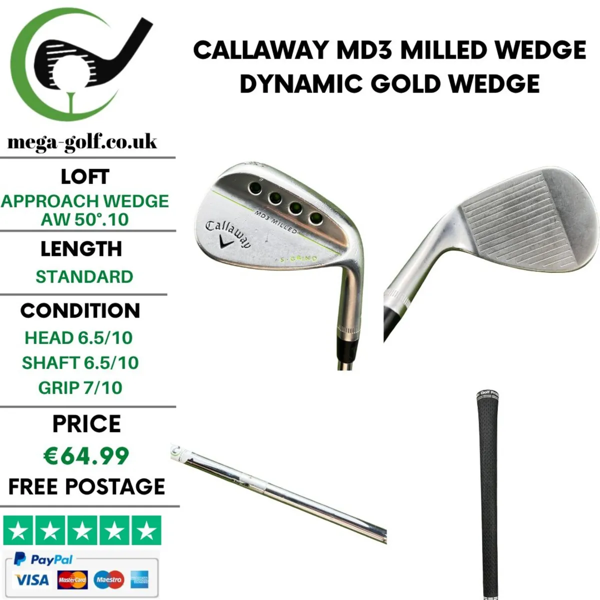 Callaway MD3 Milled Wedge Aw 50°.10 / Wedge - Image 1
