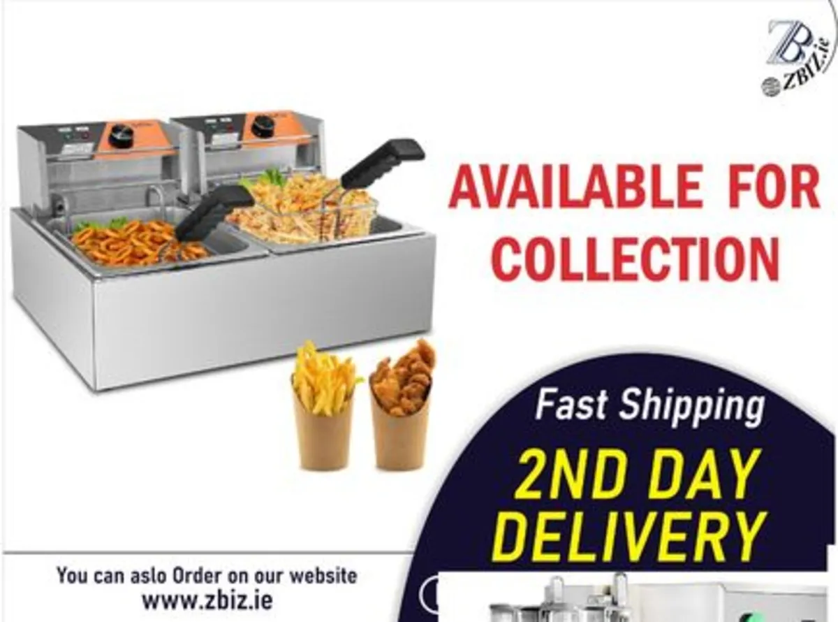 Commercial Deep Fryer 20L Dual Tank Deep Fryers - Image 1